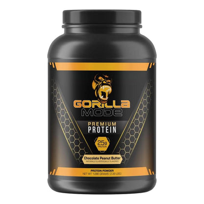 Gorilla Mode Chocolate Peanut Butter Whey Protein (30 Servings, 25g Protein)