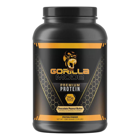 Gorilla Mode Chocolate Peanut Butter Whey Protein (30 Servings, 25g Protein)