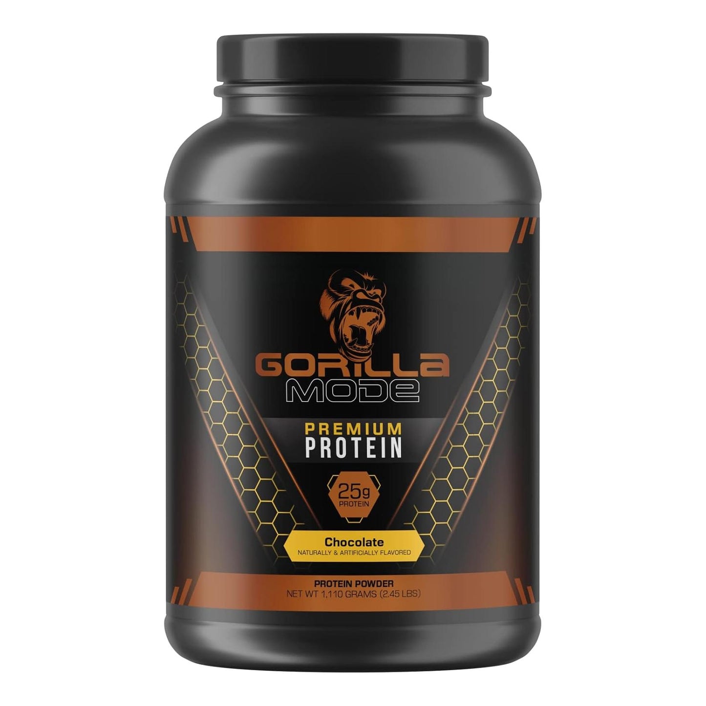 Gorilla Mode Chocolate Whey Protein - Muscle Recovery & Build (30 Servings, 25g)