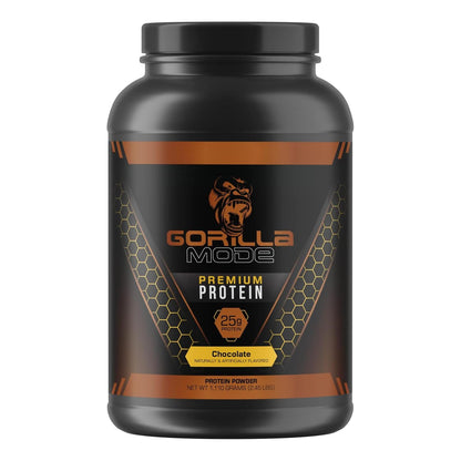 Gorilla Mode Chocolate Whey Protein - Muscle Recovery & Build (30 Servings, 25g)