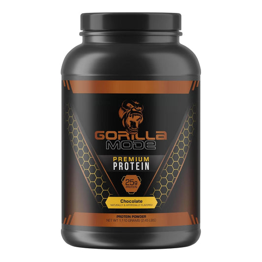 Gorilla Mode Chocolate Whey Protein - Muscle Recovery & Build (30 Servings, 25g)