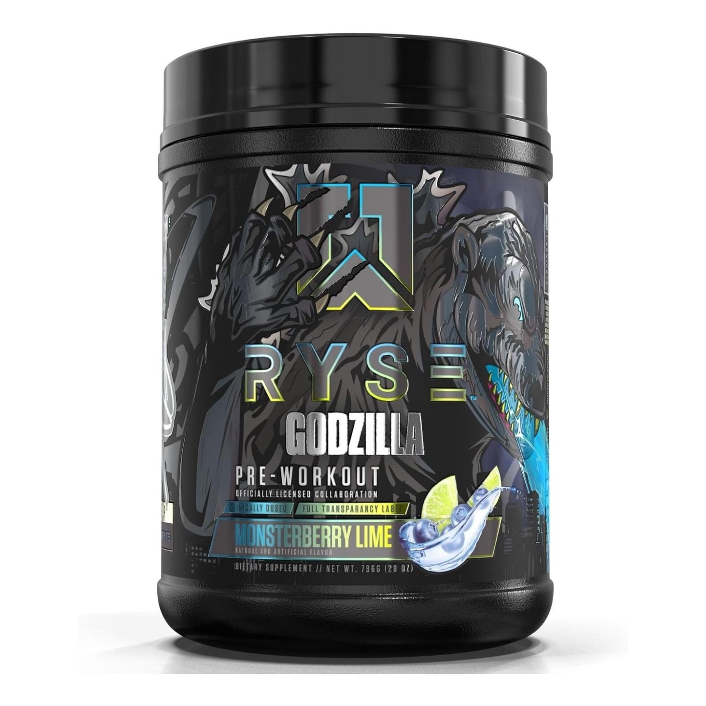 RYSE Noel Deyzel Pre Workout - Pumps, Energy, Focus (40 Servings, Monsterberry Lime)