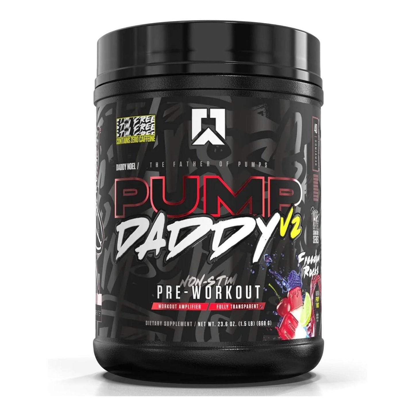 RYSE Pump Daddy V2 Non-Stim Pre Workout, Citrulline & Creatine (40 Servings)