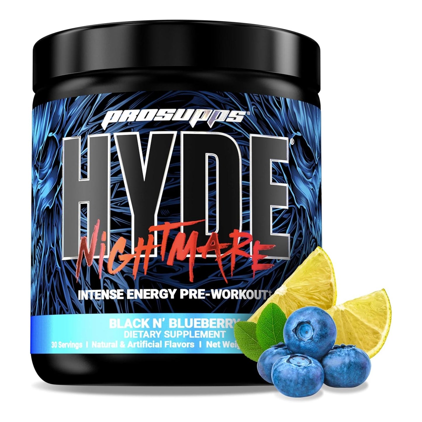 PROSUPPS Hyde Nightmare Pre-Workout - Intense Energy & Focus (30 Servings)