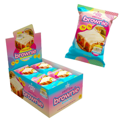 Prime Bites Protein Brownie - High Protein, Low Sugar (12 Bars, Birthday Cake)