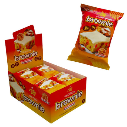 Prime Bites Protein Brownie - High Protein, Low Sugar (12 Bars, Peanut Butter)