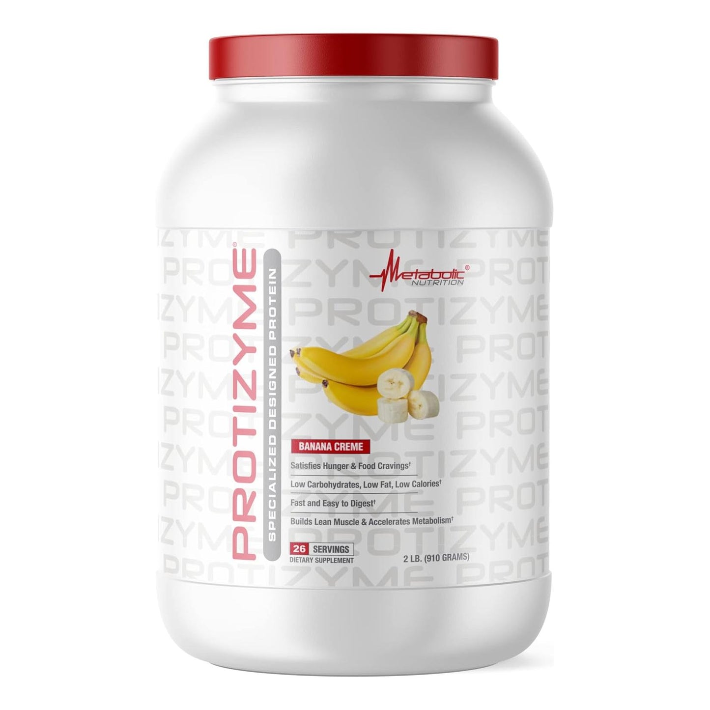 Metabolic Nutrition Protizyme Whey Protein, Banana Creme (2 lb)