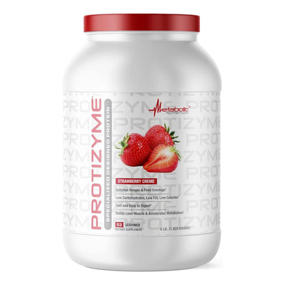 Metabolic Nutrition Protizyme Whey Protein, Low Carb/Fat, 4lb (52 Servings)