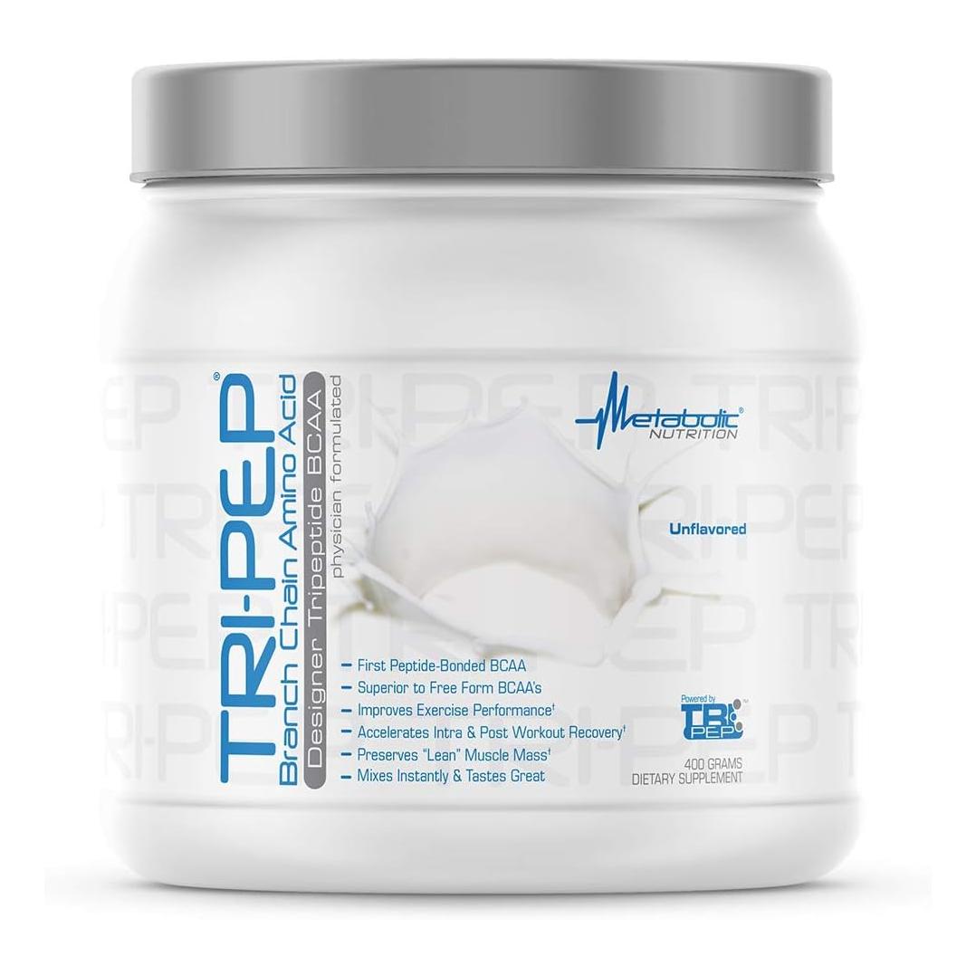 Metabolic Nutrition TRIPEP BCAA Powder, Unflavored (400g, 40 Servings)