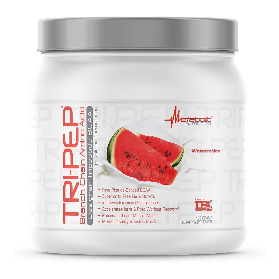 Metabolic Nutrition TriPep BCAA Powder, Watermelon (400g, 40 Servings)