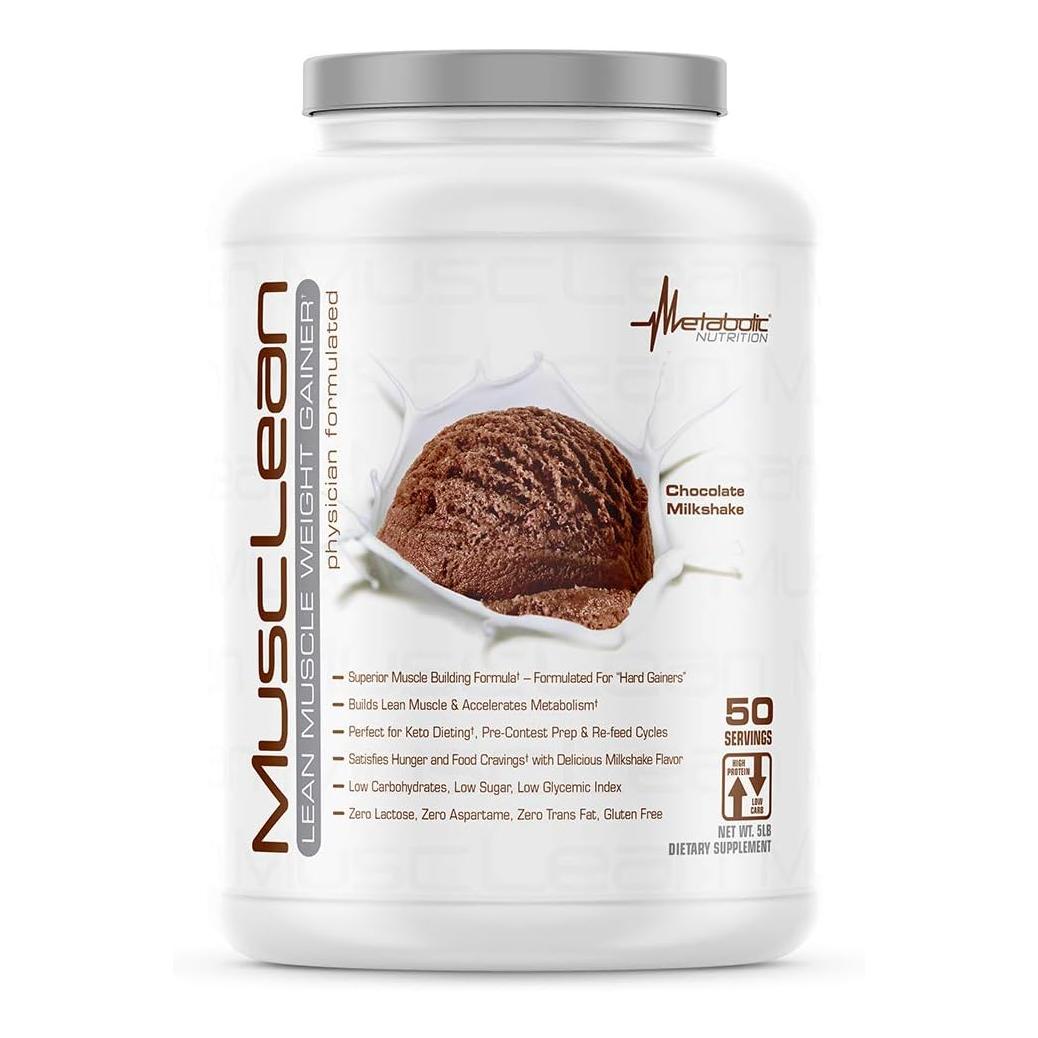 Metabolic Nutrition Musclean Whey Protein Meal Replacement, Chocolate (5lb/50 serv)