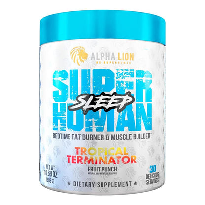 ALPHA LION Superhuman Sleep Aid, Muscle Recovery & Builder (30 Servings, Fruit Punch)