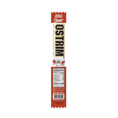BBQ Beef & Ostrich Jerky Snack Sticks by Ostrim (1.5 oz, Pack of 10)