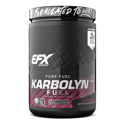 EFX Sports Karbolyn Fuel - Fast Absorbing Carb Powder for Energy & Recovery (Strawberry, 18 Servings)