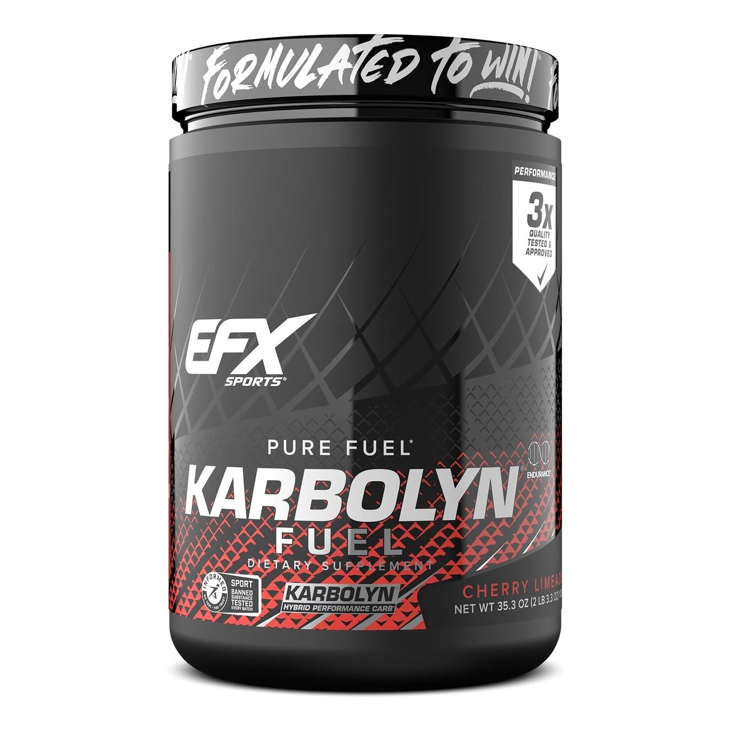 EFX Sports Karbolyn Fuel - Carb Load & Recovery, Stimulant-Free (18 Servings)