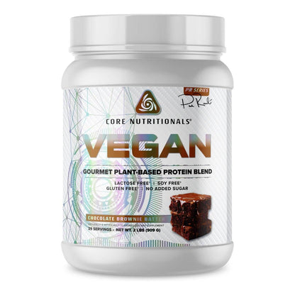 Core Nutritionals Platinum Vegan Protein Blend, 21g Pea Protein, Lactose/Soy/Gluten Free (Chocolate Brownie Batter, 29 Servings)