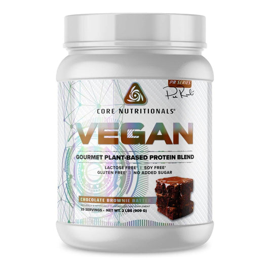 Core Nutritionals Platinum Vegan Protein Blend, 21g Pea Protein, Lactose/Soy/Gluten Free (Chocolate Brownie Batter, 29 Servings)
