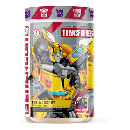 Core Nutritionals Transformers Energon Pre Workout, Sour Lemon Candy (20 Servings)