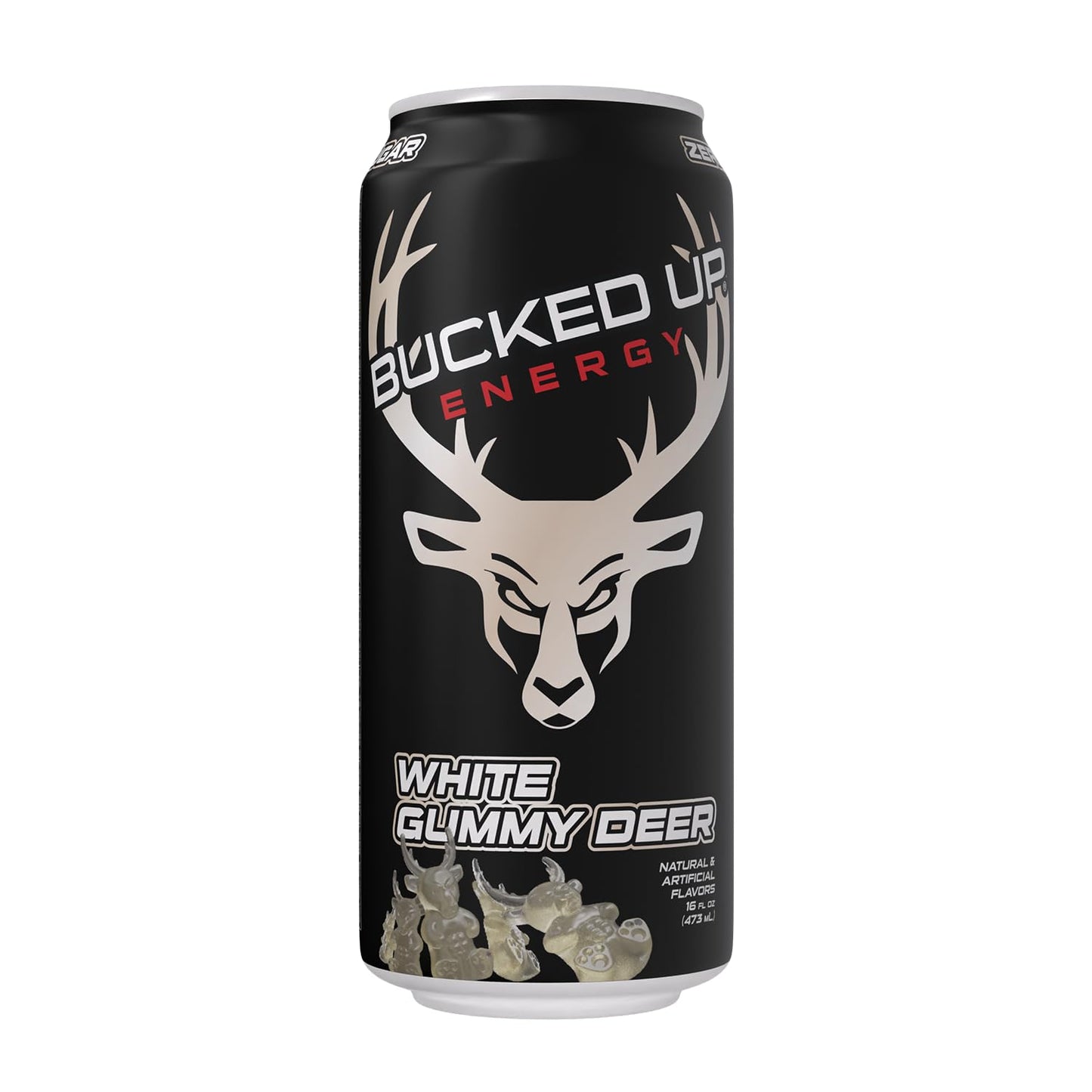 Bucked Up Energy Drink White Gummy Deer 300mg (12 CT)