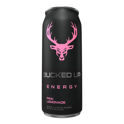 Bucked Up Pink Lemonade Energy Drink, 300mg (12 CT)