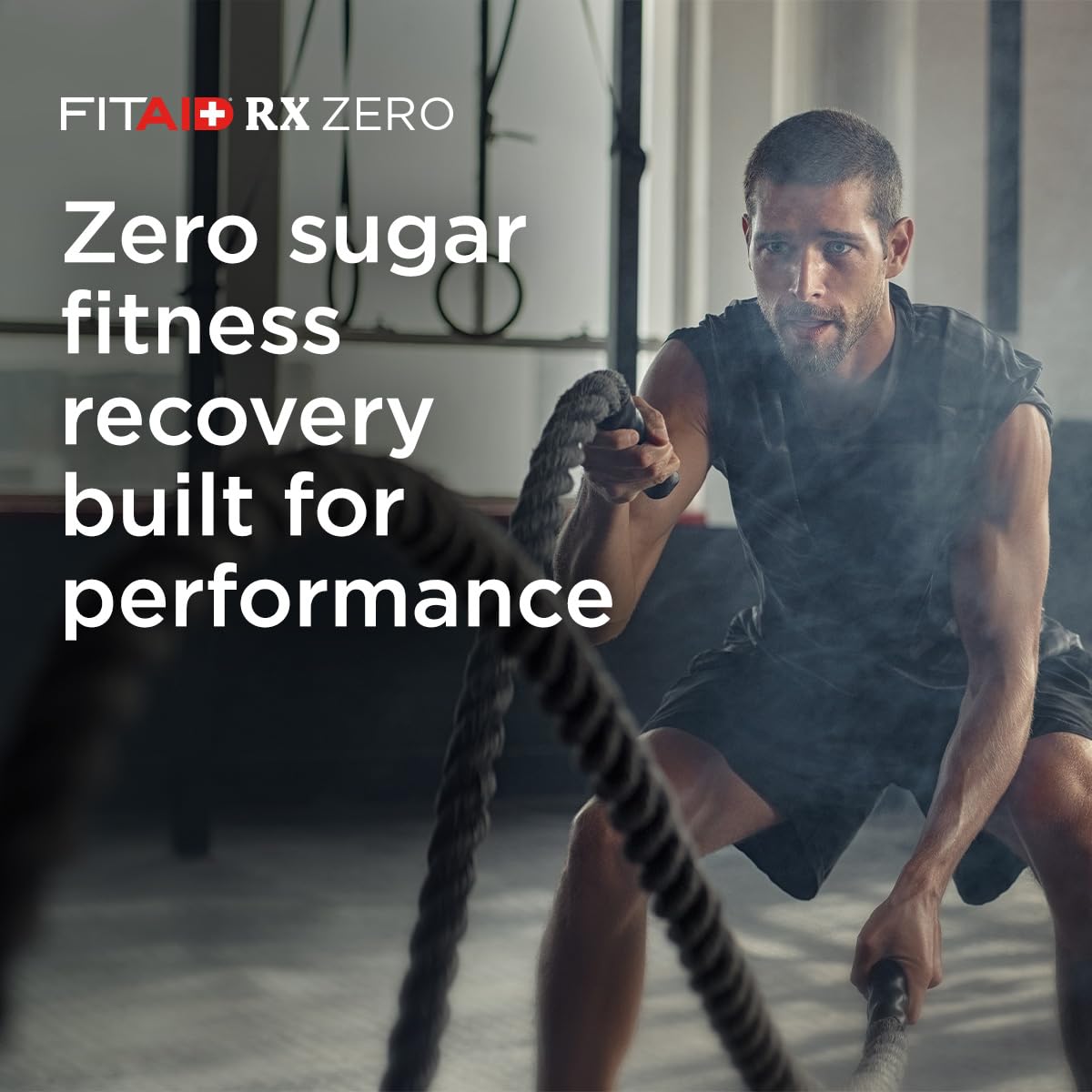 FITAID RX Zero Sugar Workout Recovery Drink, Blue Raspberry (12 Fl Oz, 12 Pack)