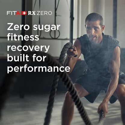 FITAID RX Zero Sugar Workout Recovery Drink, Blue Raspberry (12 Fl Oz, 12 Pack)