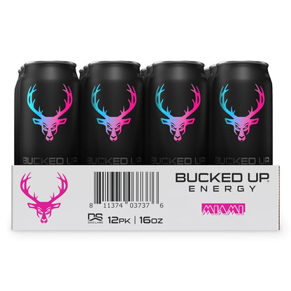 Bucked Up Miami Energy Drink, 300mg (12 CT)