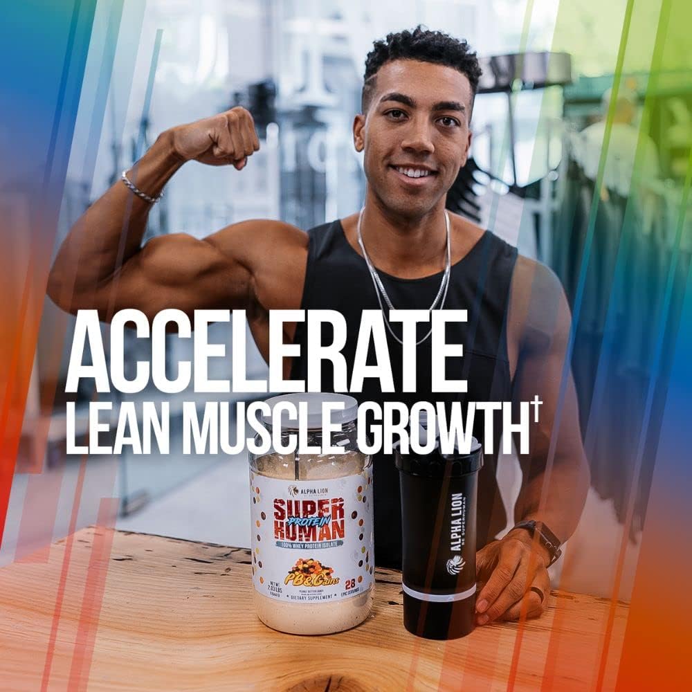 ALPHA LION Superhuman Whey Protein Powder for Muscle Recovery & Growth (28 Servings, Anabolic Cereal)