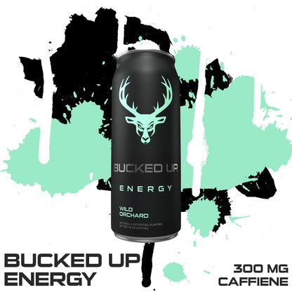 Bucked Up Wild Orchard Energy Drink, 300mg (12 CT)