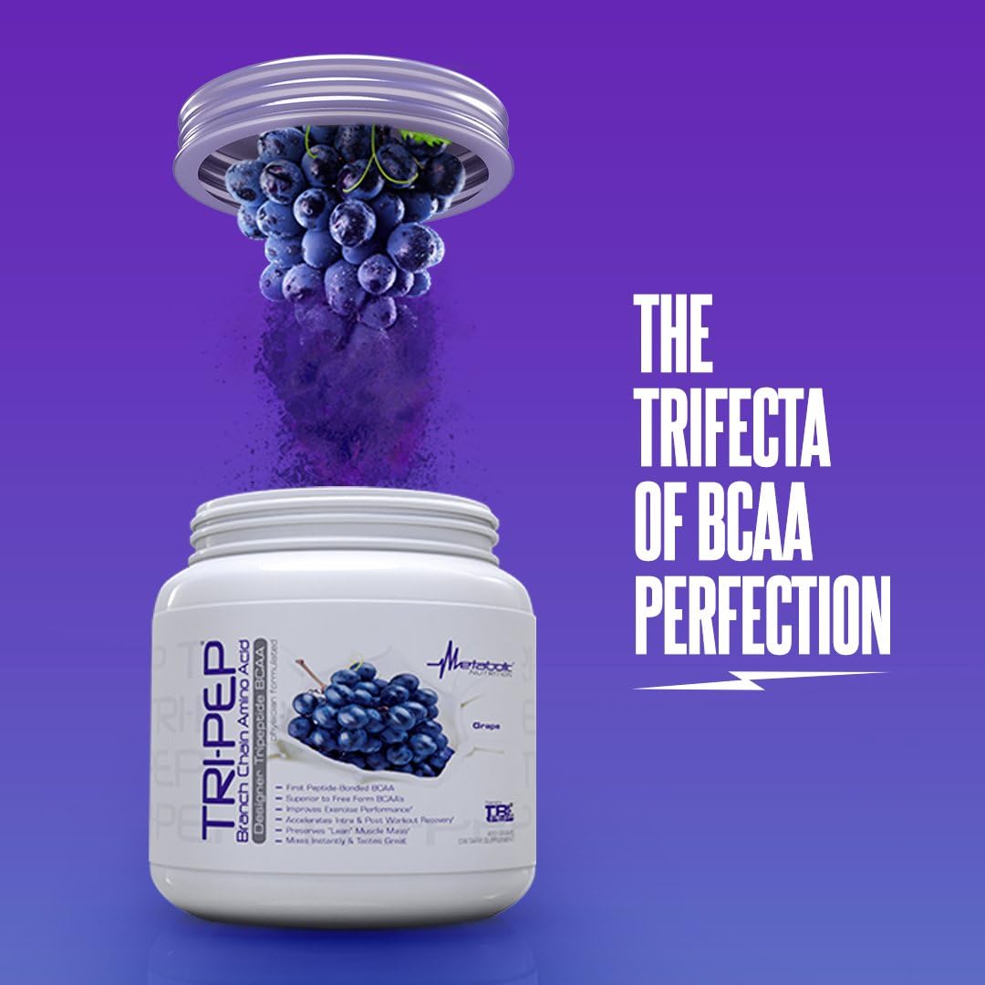 Metabolic Nutrition TriPep BCAA Powder, Watermelon (400g, 40 Servings)