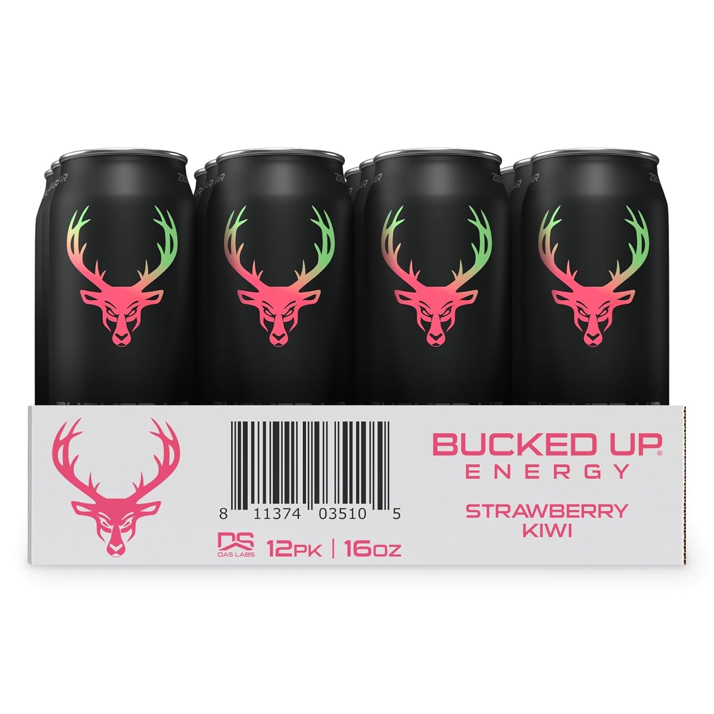 Bucked Up Strawberry Kiwi Energy Drink, 300mg (12 CT)