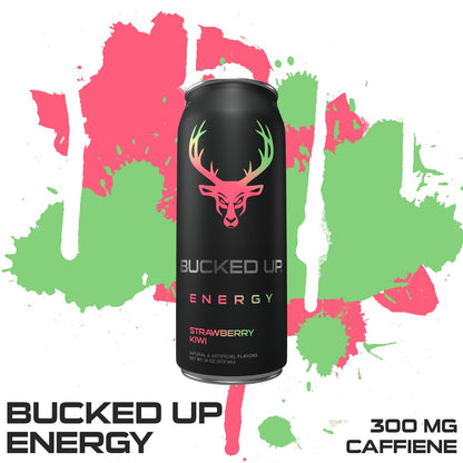 Bucked Up Strawberry Kiwi Energy Drink, 300mg (12 CT)