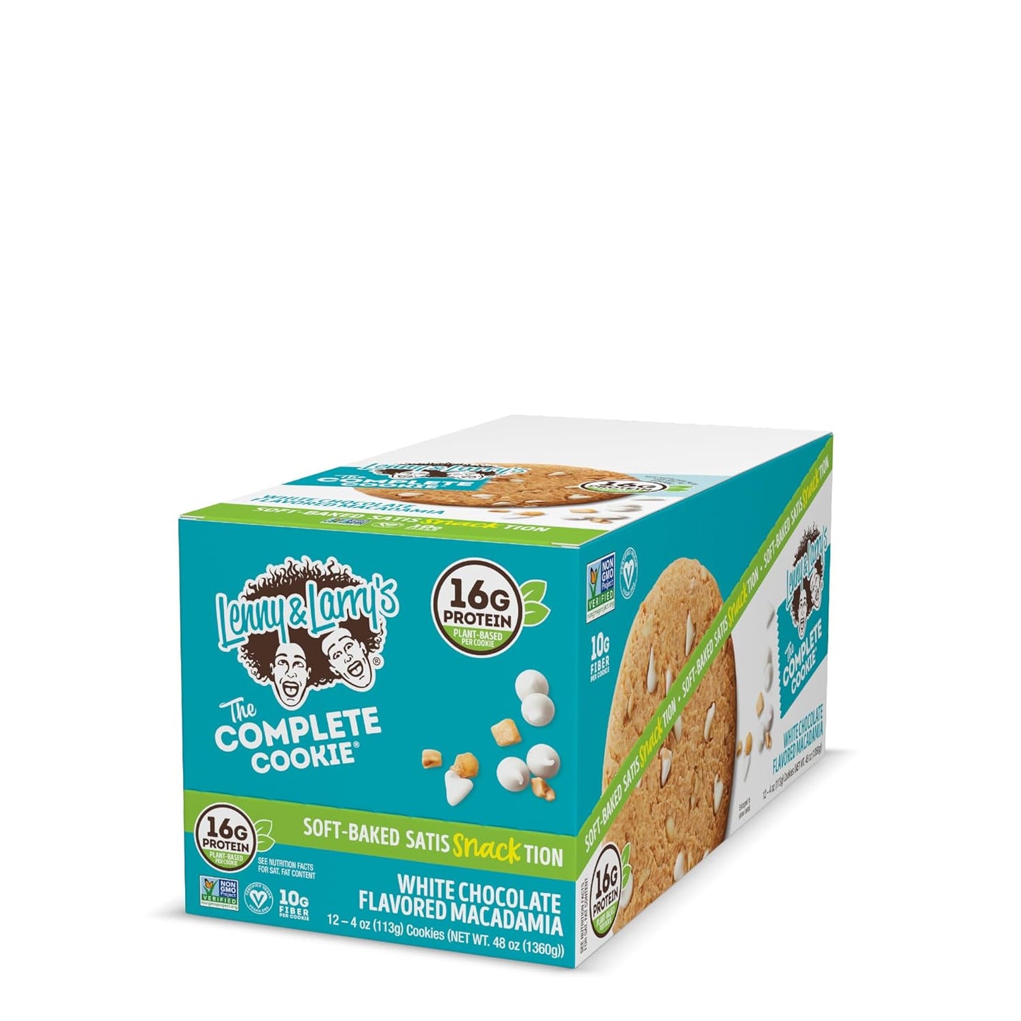 Lenny & Larry's White Chocolate Macadamia Protein Cookie, Vegan (12 Pack)