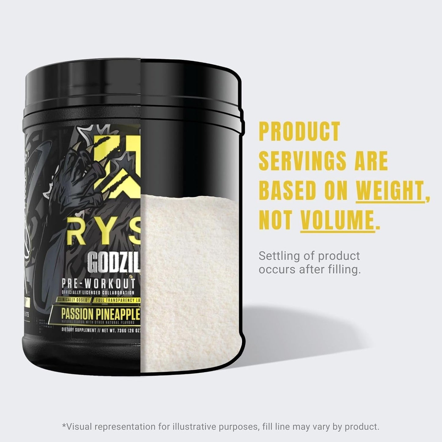 RYSE Noel Deyzel x Godzilla Pre Workout - Pumps, Energy, Focus (40 Servings)