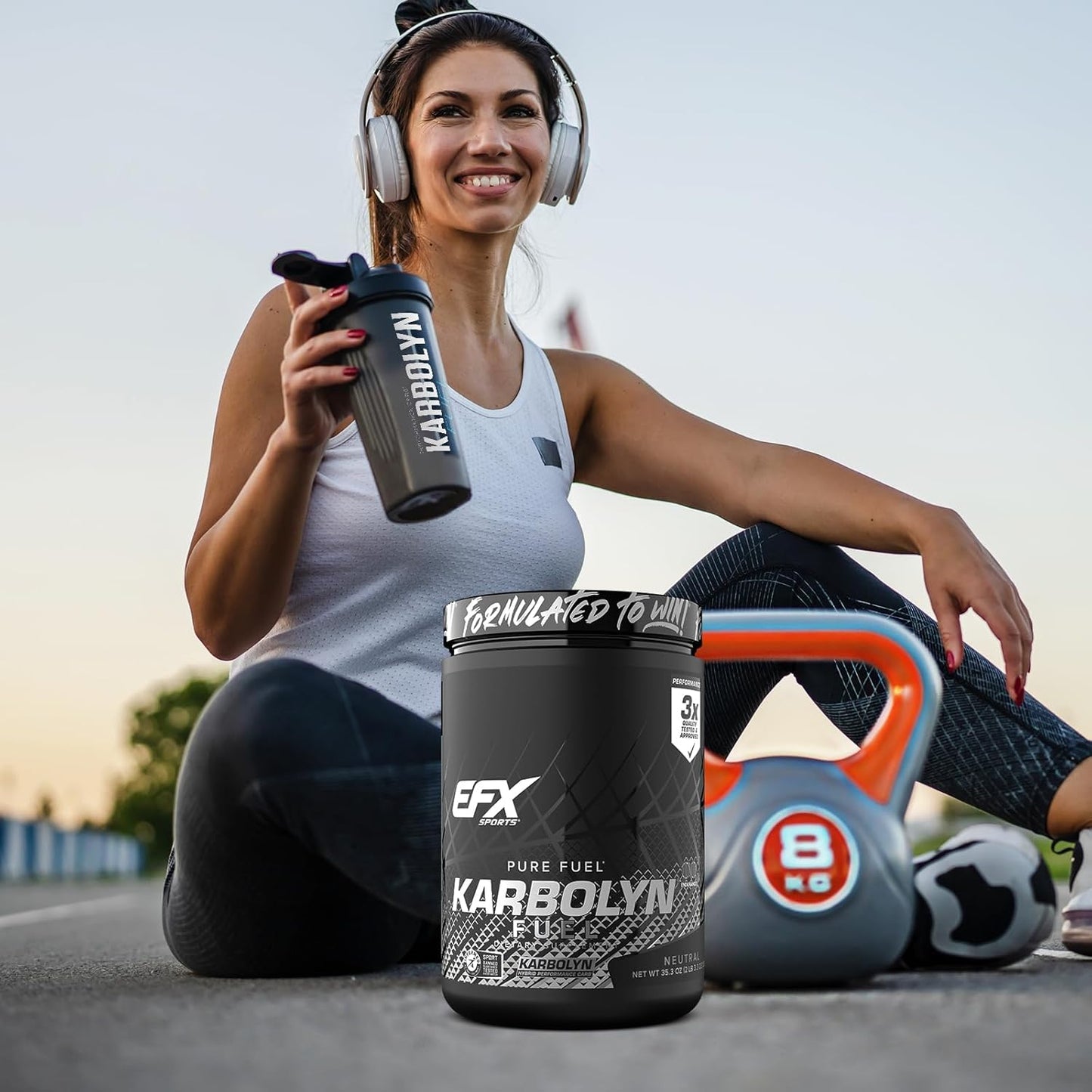 EFX Sports Karbolyn Fuel: Fast-Absorbing Carb Powder for Energy & Recovery (18 Servings, Neutral)