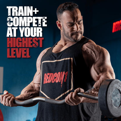REDCON1 Total War Pre Workout, Blue Raspberry - 320mg Caffeine (30 Servings)