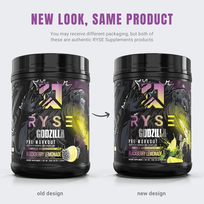 RYSE Noel Deyzel x Godzilla Pre Workout - Pumps, Energy, Focus (40 Servings)