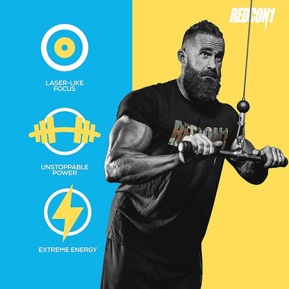 REDCON1 Total War Pre Workout Drink - Endurance & Keto Friendly (12 Servings)