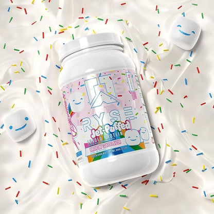 Ryse Loaded Protein Powder, 25g Whey, Prebiotics & MCTs (Birthday Cake, 27 Servings)