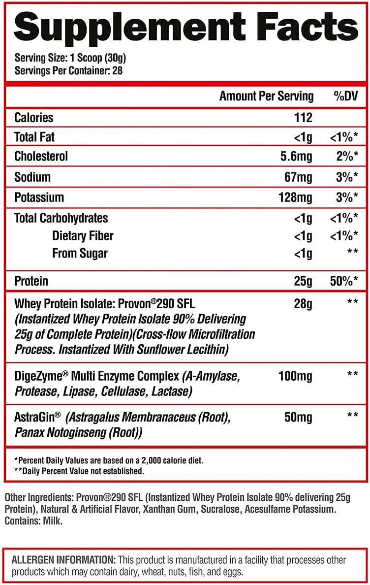 ALPHA LION Superhuman Whey Protein Powder for Muscle Recovery (28 Servings, Hulk Milk)