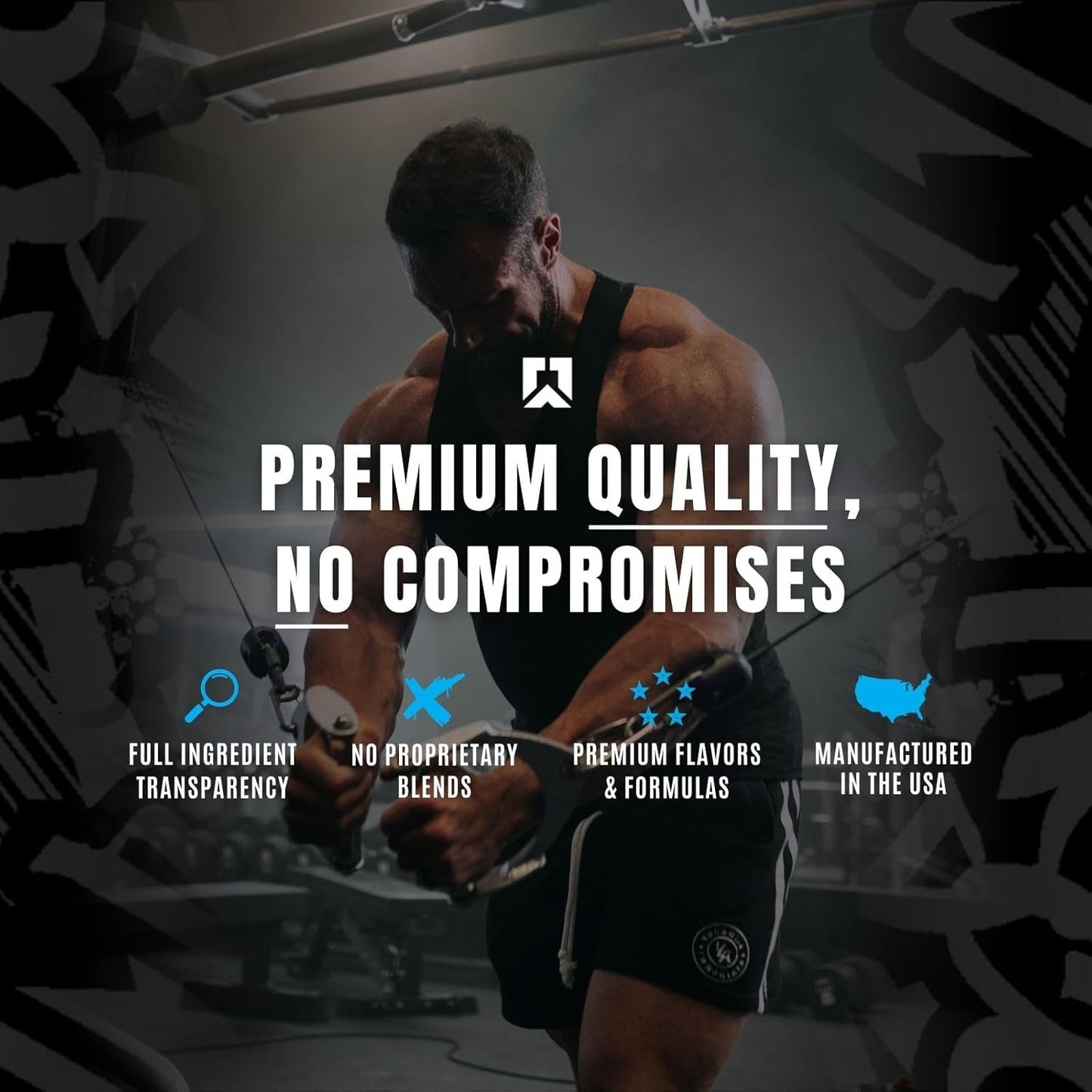 RYSE Noel Deyzel Pre Workout - Pumps, Energy, Focus (40 Servings, Monsterberry Lime)