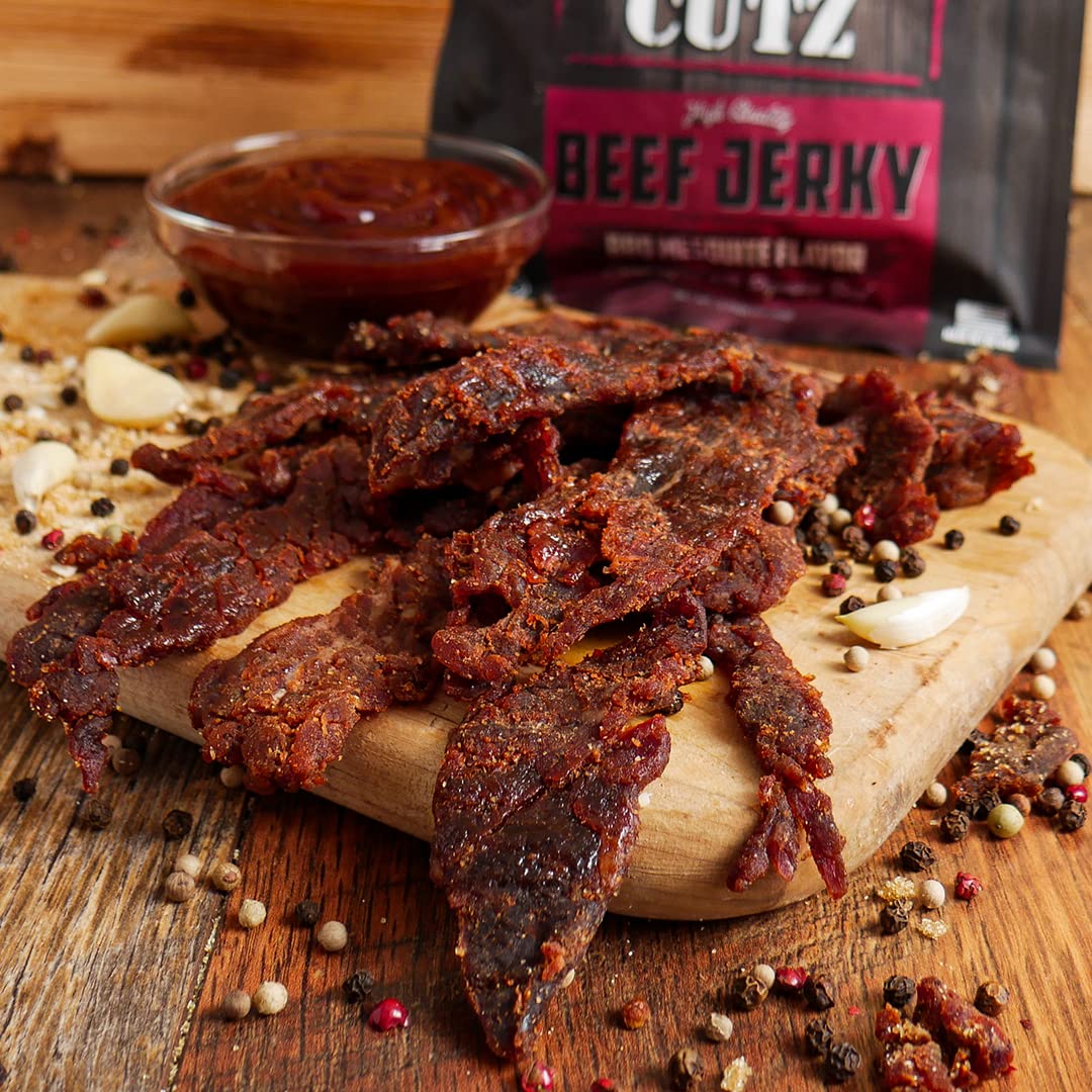 BBQ Mesquite Beef Jerky - Tender, High Protein, Gluten-Free (2 Bags)