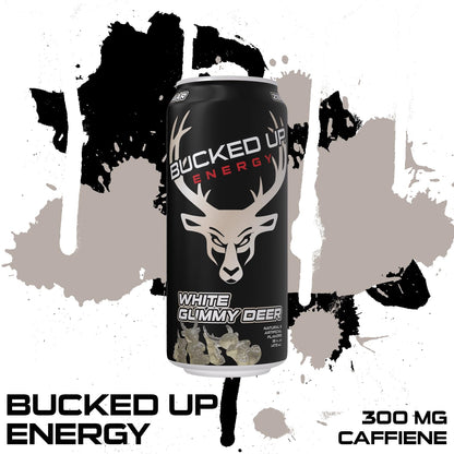 Bucked Up Energy Drink White Gummy Deer 300mg (12 CT)