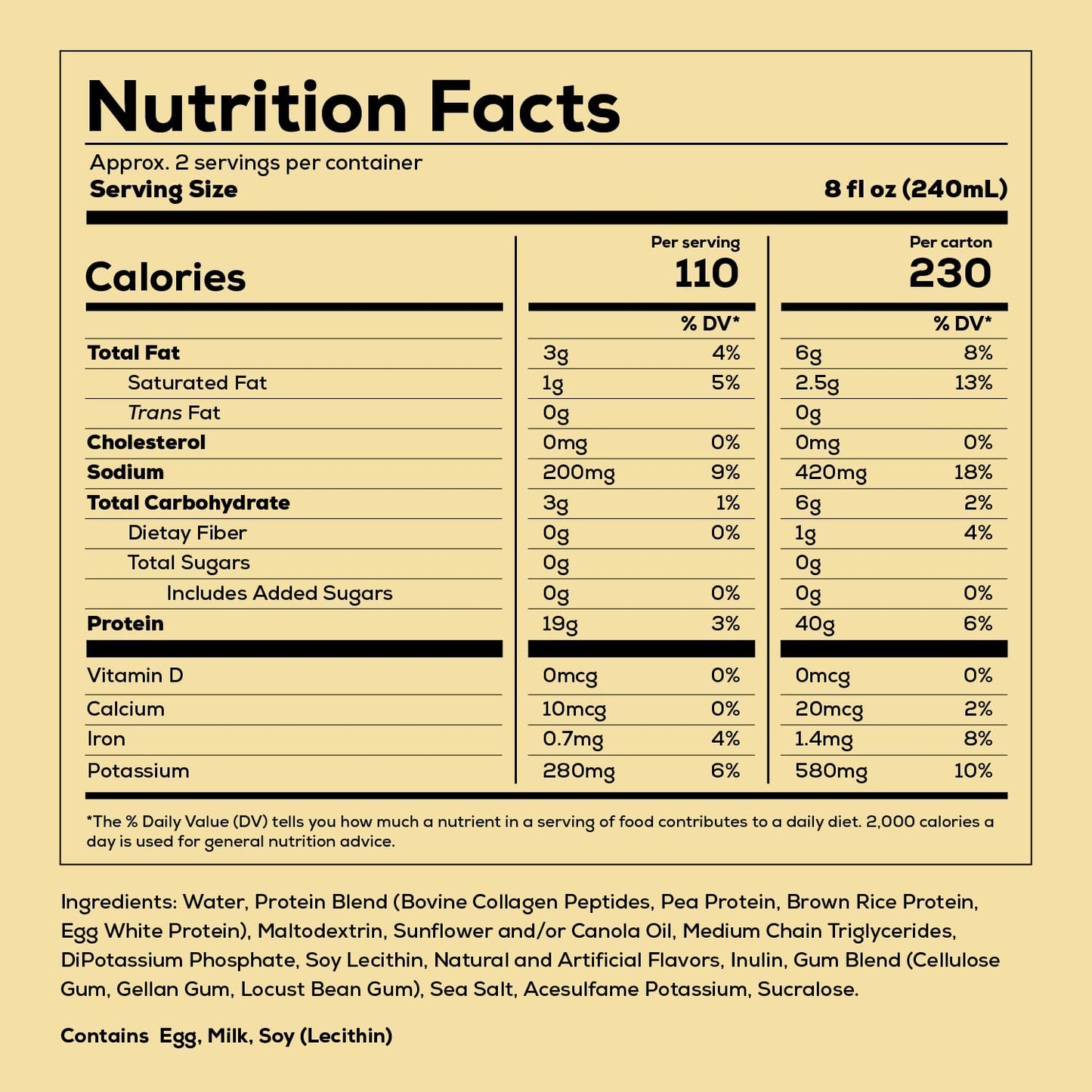 REDCON1 MRE Vanilla Milkshake Protein Shakes - Sugar Free (12 Pack)