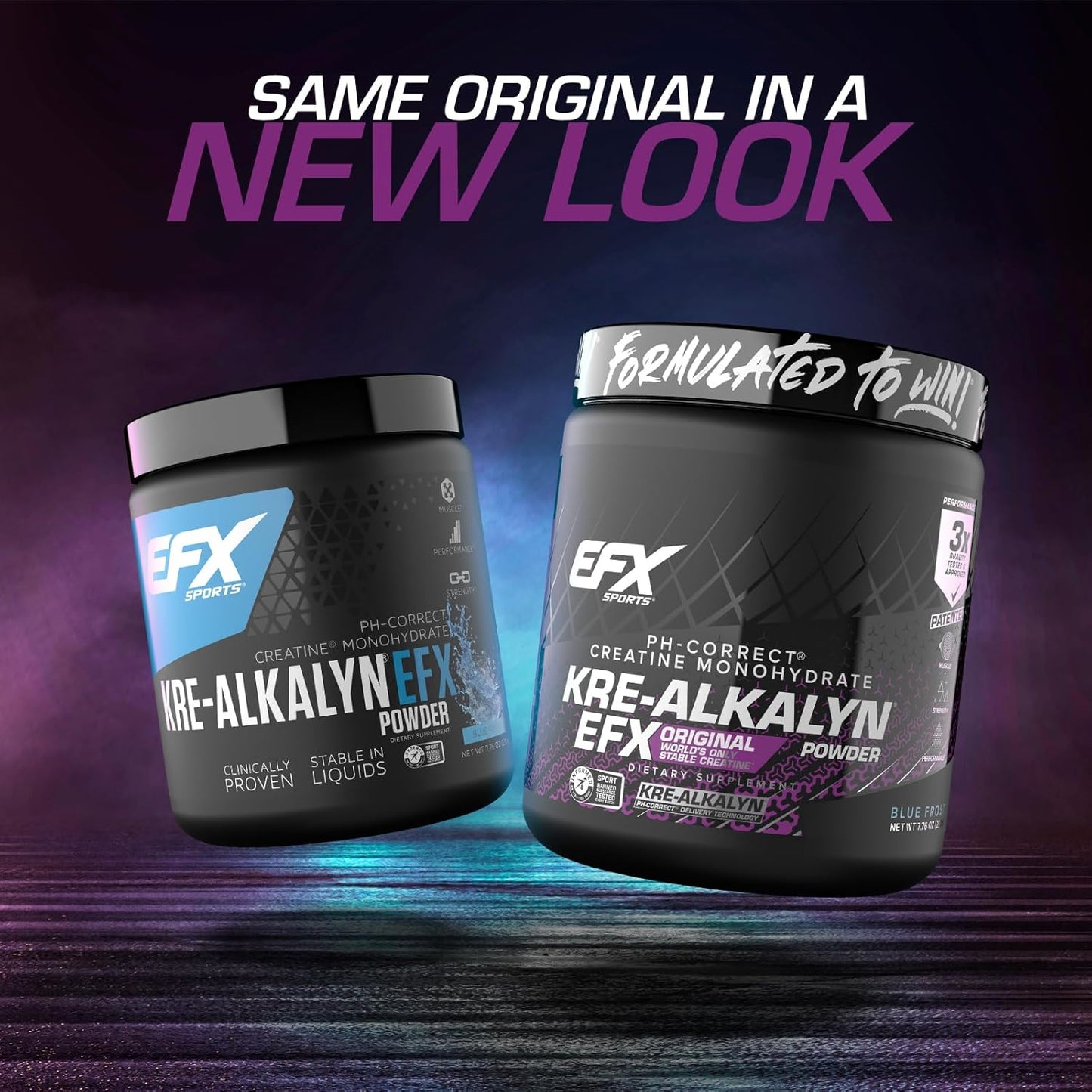 EFX Sports Kre-Alkalyn Creatine Powder for Strength & Performance (110 Servings)