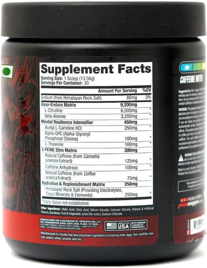 PROSUPPS Hyde Nightmare Pre-Workout - Intense Energy & Focus (30 Servings, Blood Berry)