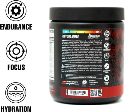 PROSUPPS Hyde Nightmare Pre-Workout - Intense Energy & Focus (30 Servings, Blood Berry)