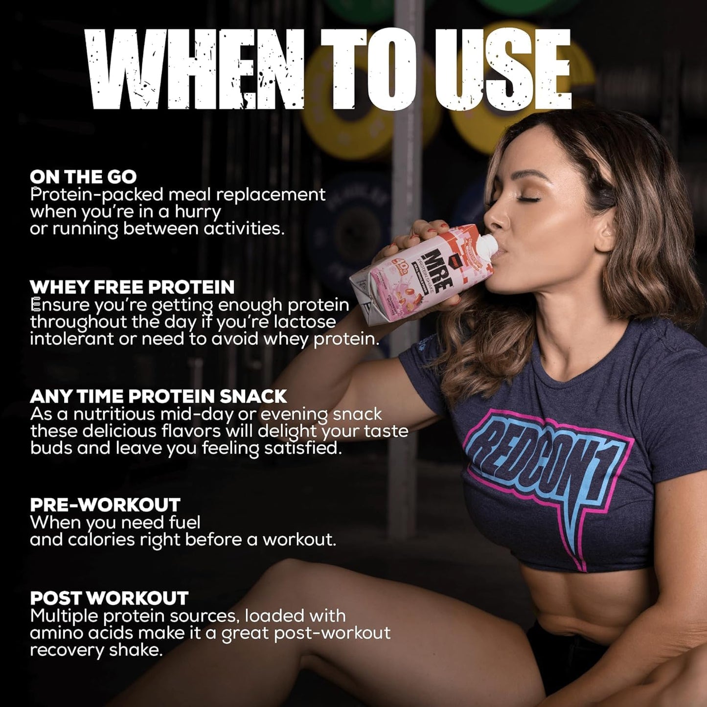 REDCON1 MRE Protein Shake, Blueberry Cobbler - Keto, Whey-Free (12 Pack)