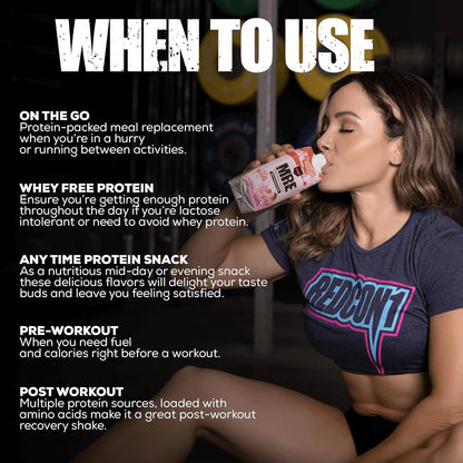 REDCON1 MRE Protein Shakes, Salted Caramel - Whole Food, Sugar-Free (12 Pack)