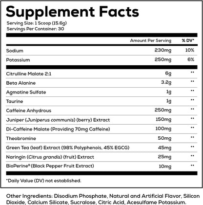 REDCON1 Total War Pre Workout, Cali Splash - Caffeinated with Beta Alanine (30 Servings)